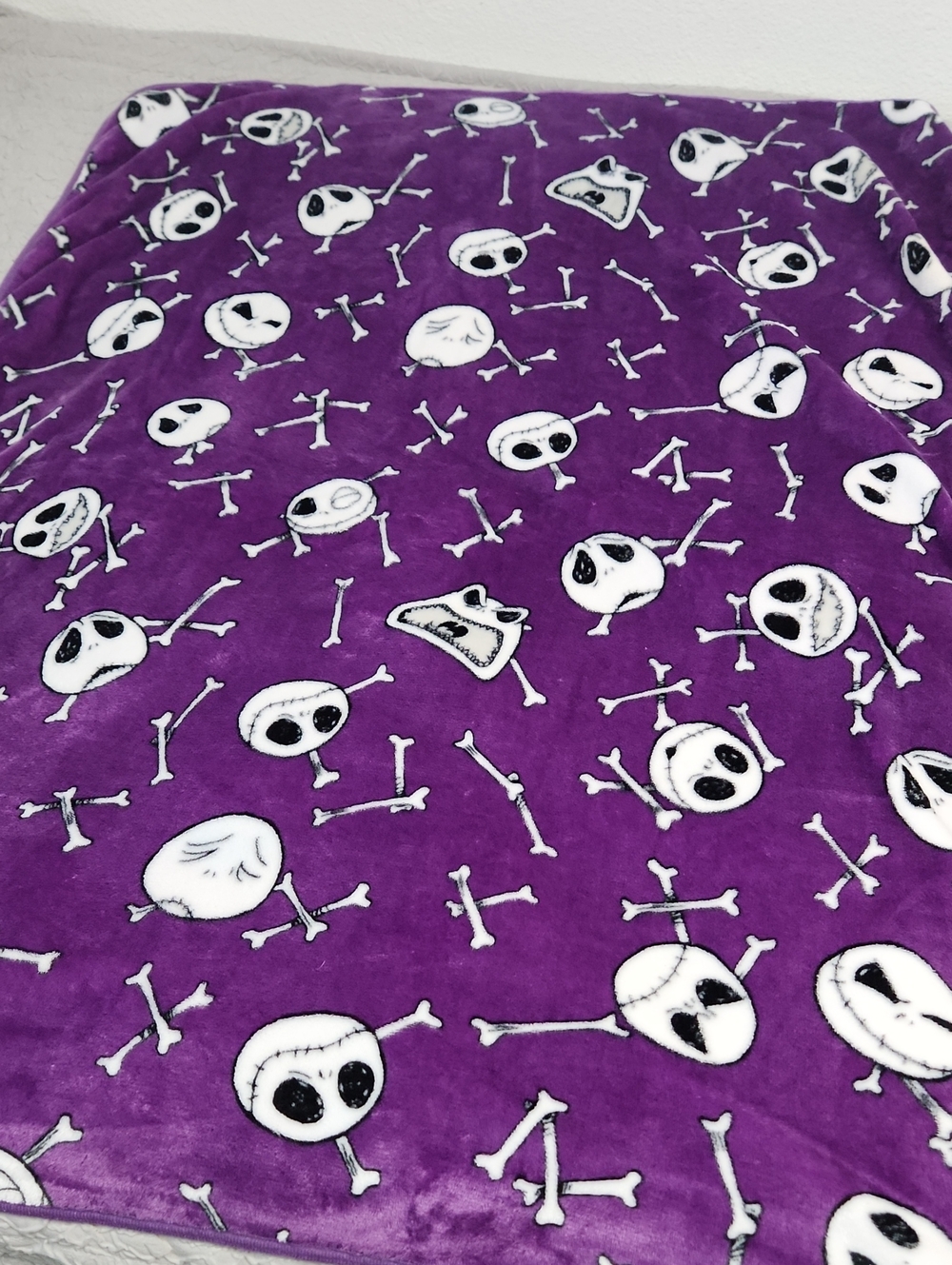 Disney Jack Skellington Plush Throw Blanket